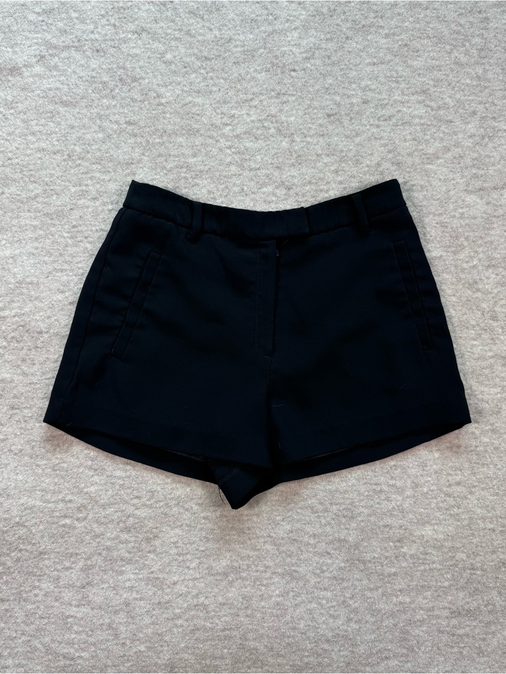 Forever 21 Black High-Waist Tailored Shorts